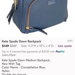 Kate Spade Dawn Backpack Constellation Thrifty Branded Bags... - Thrifty Branded Bags Ukay Ukay shop main image 4